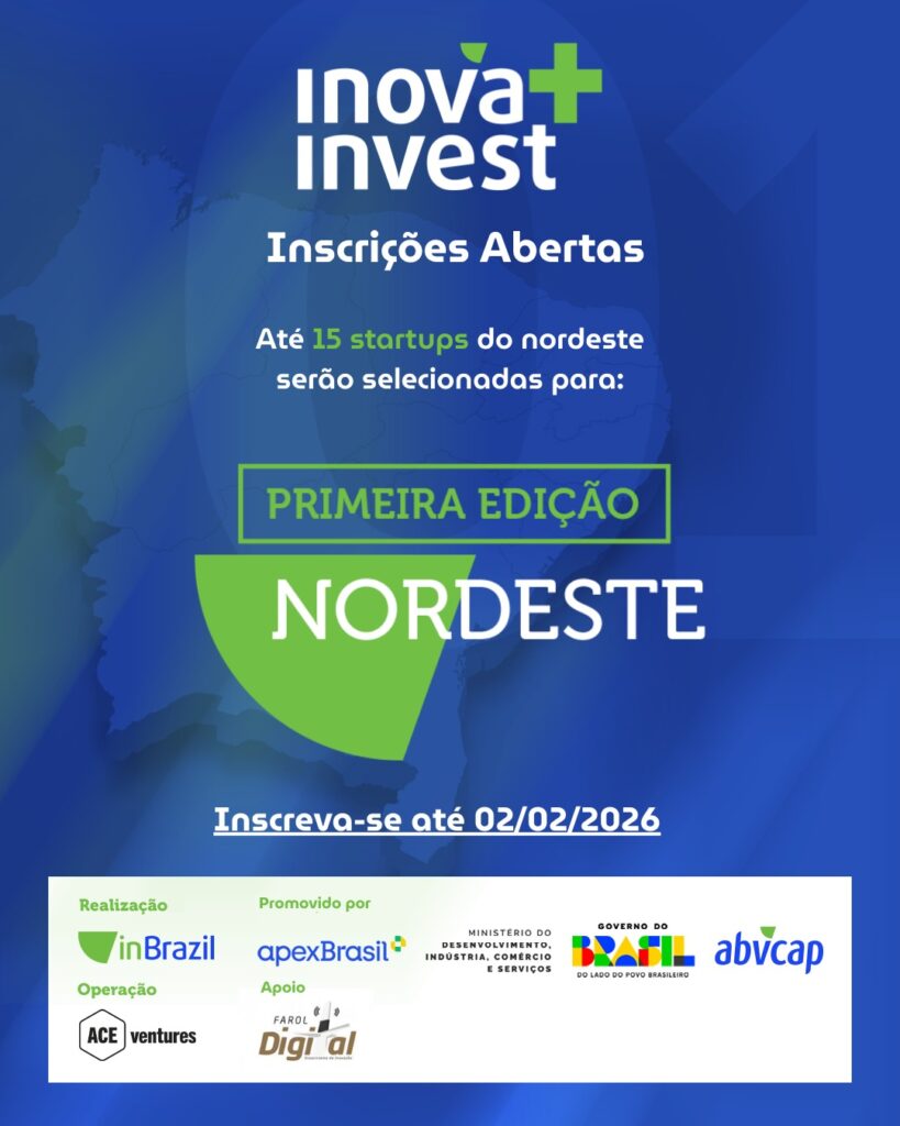 HUB Farol Digital apoia startups com programa nacional de investimento e expansão Créditos da imagem: Inova+ Invest