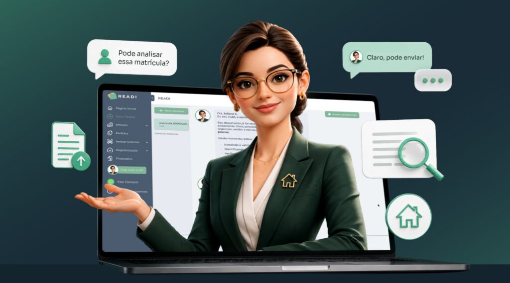 IA gratuita passa a interpretar documentos imobiliários e promete agilizar análise de matrículas Imagem que descreve uma nova gratuita passa a interpretar documentos imobiliários automaticamente