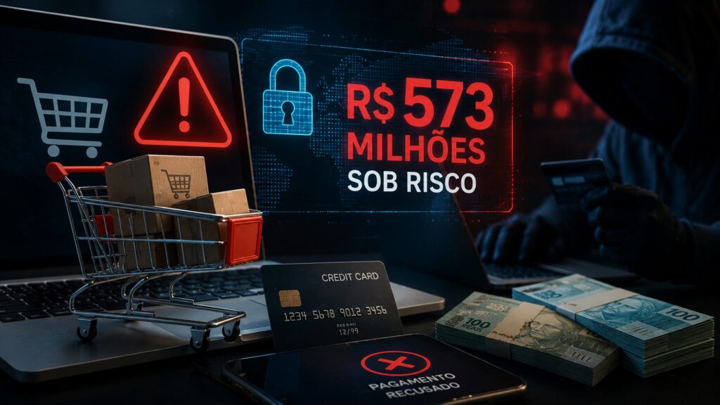 Tentativas de fraude colocaram R$ 573 milhões do e-commerce sob risco no 1º semestre, aponta Serasa Experian tentativas golpe 573 milhoes ecommerce
